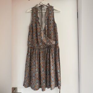 NWT day Birger et Mikkelsen BOHEMIAN Patterned Mini brown Dress size 36